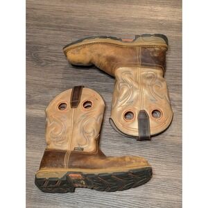 Irish Setter Womens 83206 Work Boots Waterproof Leather Square Toe Brown Size 7